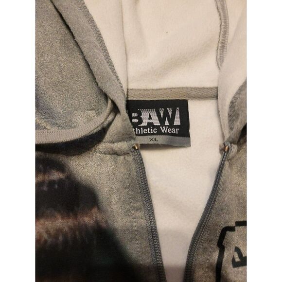 FREE BG Zip-Up Fleece Hooded Jacket Men's Size XL - Picture 3 of 3